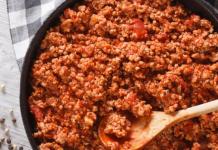 Mäsové lasagne: recept, fotografia, kalórie